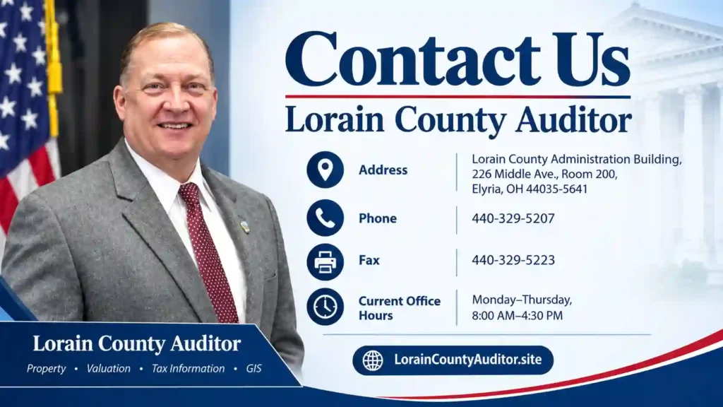 Lorain County Official Contacts Auditor, Treasurer & More